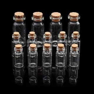 YYlingx Set 10 Lọ Thủy Tinh Rỗng Trong Suốt Nhỏ Gọn Rỗng Kèm Nút Bần