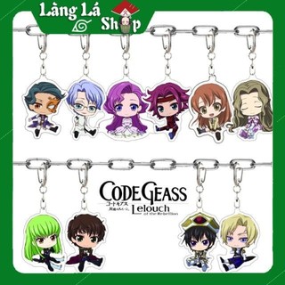 Móc khoá Mica dây xịn anime Code Geass: Hangyaku No Lelouch - Nhựa Cứng Acrylic In 2 mặt sắc nét ( ảnh thật )
