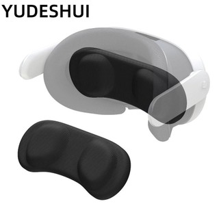 YUDESHUI Vỏ EVA, Vỏ ống kính tai nghe VR chống bẩn, Phụ kiện chống trầy xước mềm màu đen di động cho Meta Quest 3