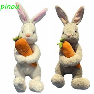 Pinou thỏ sang trọng đồ chơi, ôm cà rốt thú nhồi bông búp bê thỏ, ôm ngồi thỏ mô phỏng sống động như thật trang trí phòng