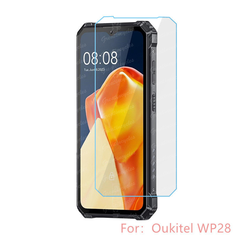 Oukitel WP28 Kính cường lực trong suốt Bảo vệ toàn diện Phim chống cháy nổ