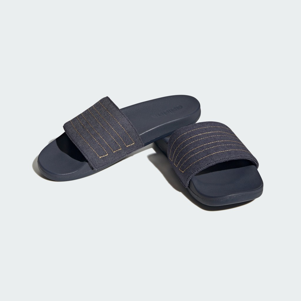 Adidas Bơi lội Dép adilette Comfort Unisex Màu xanh da trời IG3032
