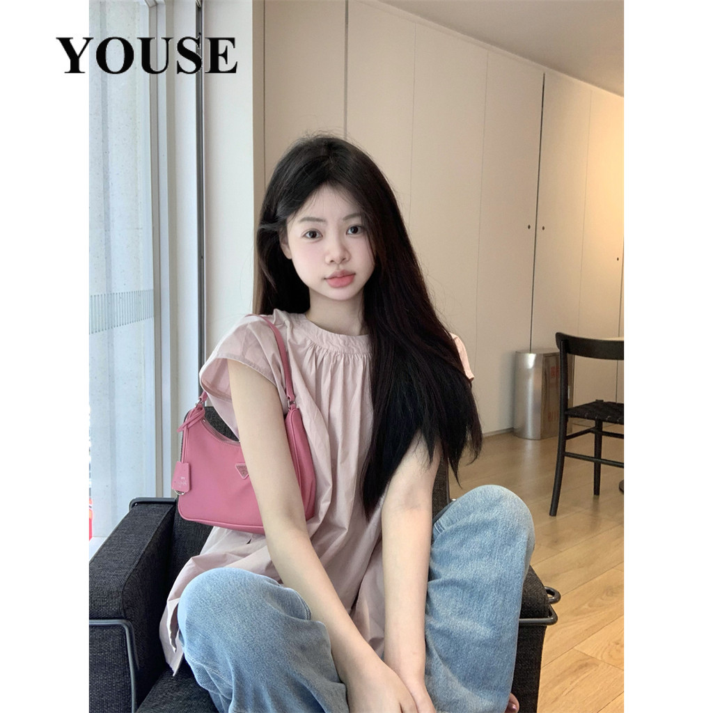 YOUSE Áo Sơ Mi áo sơ mi nữ áo kiểu hàn quốc Phong cách Fashion chic Thoải mái WCS24300QS 9Z240302 | BigBuy360 - bigbuy360.vn