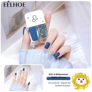 Bộ sơn móng tay gốc nước 2 màu Sơn móng tay không nướng lấp lánh nhanh khô Bộ sơn móng tay