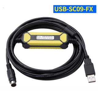 [Knwh] Dây tải dữ liệu cáp lập trình plc dòng FX1N / FX2N / FX1S / FX3U usb-SC09-FX