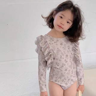 Bé gái 2024 mới mùa hè hoa nóng mùa hè đồ bơi kỳ nghỉ