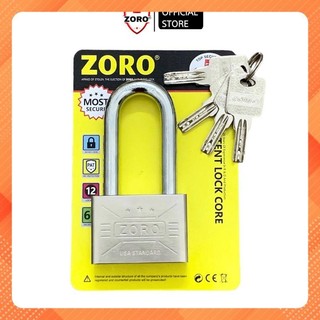 Ổ khóa ZORO 6 phân càng dài,chìa muỗng - Ổ khóa càng dài siêu cứng, khóa bấm không cần chìa,khóa Công nghệ Mỹ