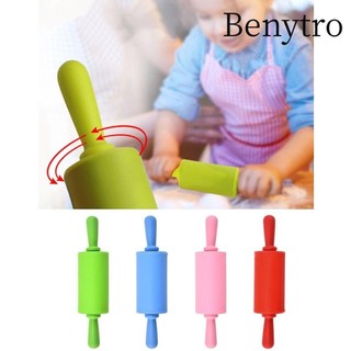 Benytro Cán lăn, Silicone có tay cầm bằng nhựa Bột dính, Dụng cụ làm bánh đa năng Con lăn bột chống dính Nhà bếp