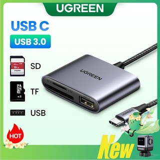 Đầu đọc thẻ nhớ UGREEN chuyển đổi USB type C sang USB 2.0 sd micro SD TF cho laptop / PC