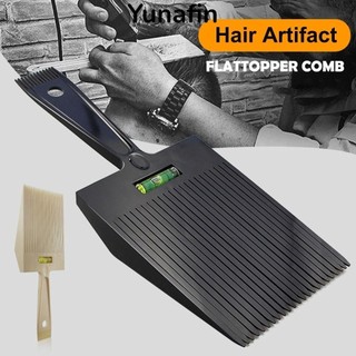 Lược hướng dẫn đầu phẳng, Lược cắt tóc bằng nhựa hai đầu, Chuyên nghiệp với độ san bằng nước chính xác Lược định vị cắt tóc tiện dụng Cửa hàng cắt tóc