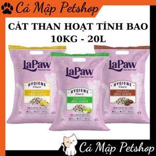 Cát vệ sinh cho mèo than hoạt tính Lapaw - Túi 20L