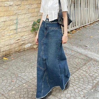 Chân váy jeans dài thiết kế dáng đuôi cá siêu tôn dáng Spring CVJean2089