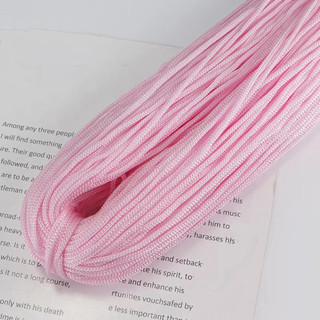 200m Polyester Macrame Dây 3mm Bện Polyester Dây Polyethylene Dây Macrame Sợi để móc DIY Thủ Công Túi Treo Tường HB