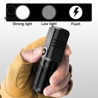 Đèn pin, Đèn pin chống nước siêu sáng, Chế độ chiếu sáng Mini 3 USB Đèn LED cắm trại đi bộ đường dài