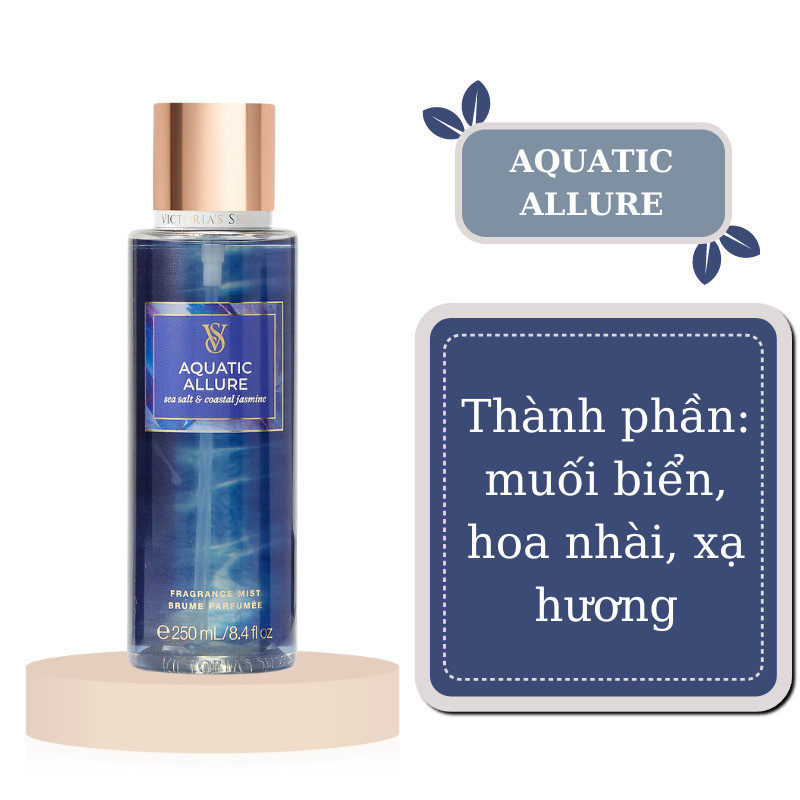 TESTER AQUATIC ALLURE - XỊT THƠM BODY MIST VICTORIA'S SECRET