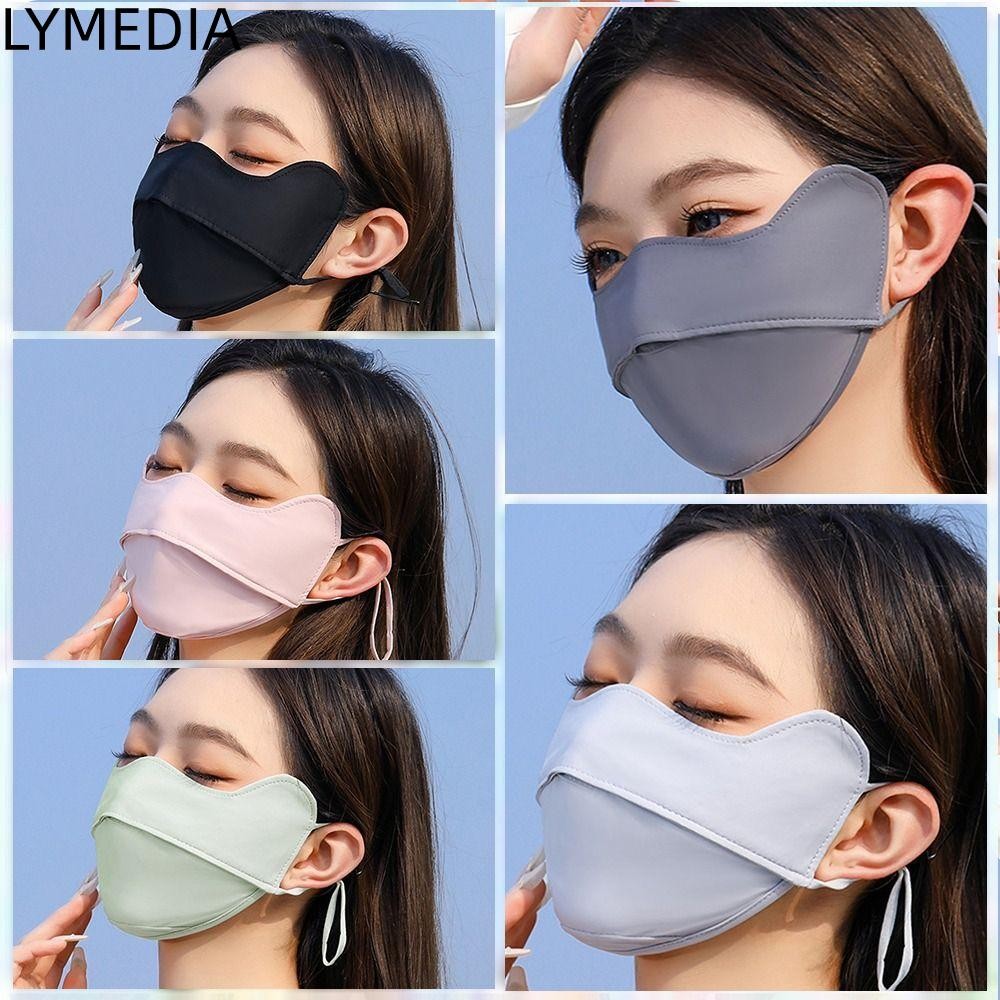 Lymedia Ice Silk, Khăn che mặt bằng Nylon chống nắng, Thoáng khí chống tia cực tím chống nắng