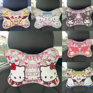 Sanrio Kuromi Hello Kitty Sang Trọng Gối Đáng Yêu Mềm Mại Hoạt Hình Anime Cinnamoroll Tựa Đầu Ô Tô Quà Tặng