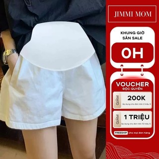 Quần Đùi Bầu Mùa Hè Ống Rộng Chất Vải Mát Mặc Nhà Có Chun Điều Chỉnh Bigsize Thời Trang 2025