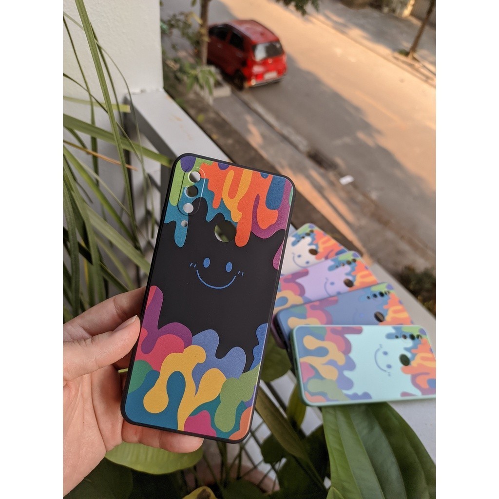 Bphone A40 A50 A60 Vsmart Joy 3 Active 3 Star 5 Ốp TPU viền vuông Smile