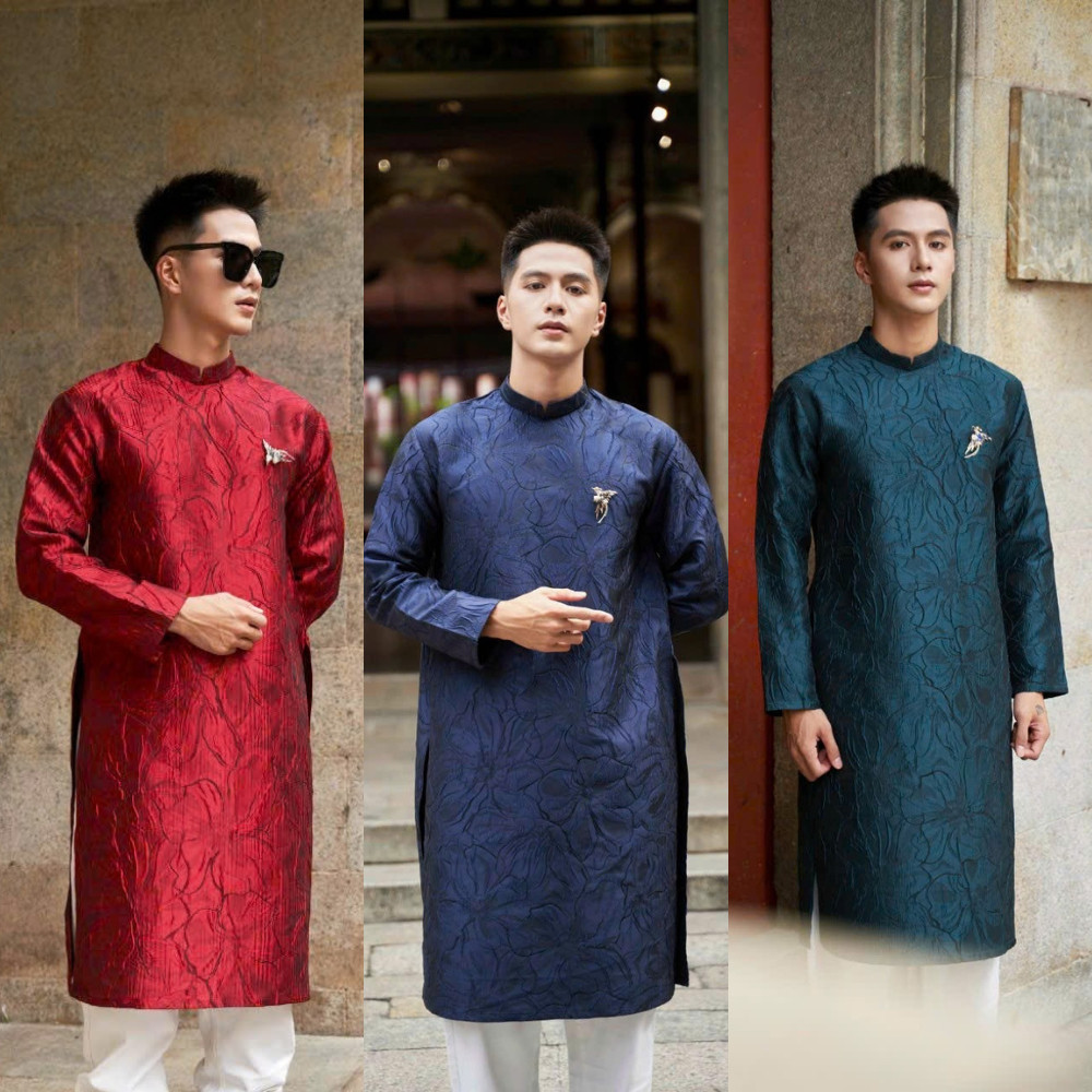 Áo dài nam cách tân Vân Hoa truyền thống thiết kế cao cấp sang trọng [KHÔNG KÈM QUẦN]