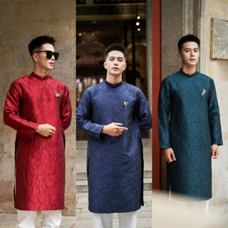 Áo dài nam cách tân Vân Hoa truyền thống thiết kế cao cấp sang trọng [KHÔNG KÈM QUẦN]
