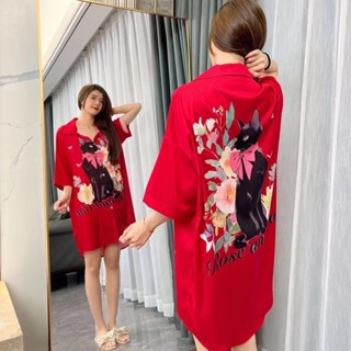 "Áo Ngủ Nữ Ngắn Tay Lụa Cao Cấp 2025 - Váy Ngủ Loose Mềm Mại Thoáng Mát ✨ Mới Xuân Hè ✨ Chống Nhăn ✨ Co Giãn 4 Chiều ✔️ Ship COD"