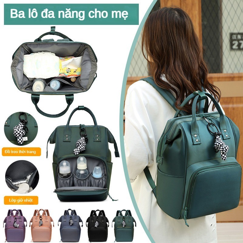 Ba Lô Đa Năng Chống Thấm Nước Sức Chứa Lớn Mẫu Mới Cho Mẹ Bỉm Sữa