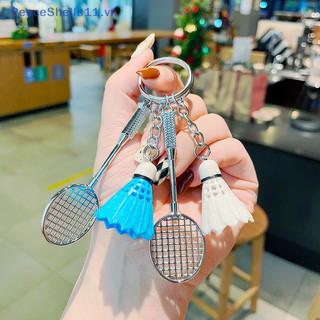 PeaceShells Badminton Keychain - New Design Cool Metal Keychain Car Key Chain Key Ring Chain Pendant For Enthusiasts Gift VN