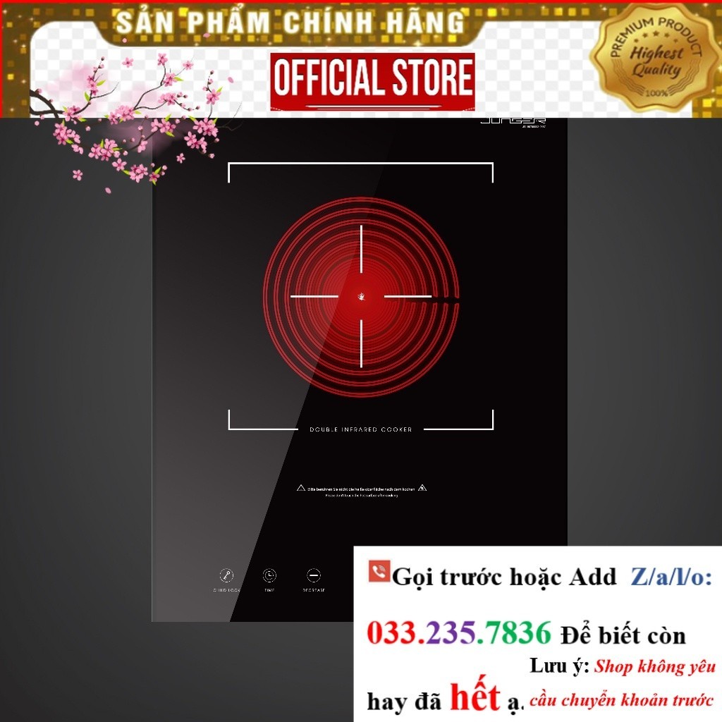 >Sale< Bếp hồng ngoại đơn Junger MT-92 Công suất 2200W