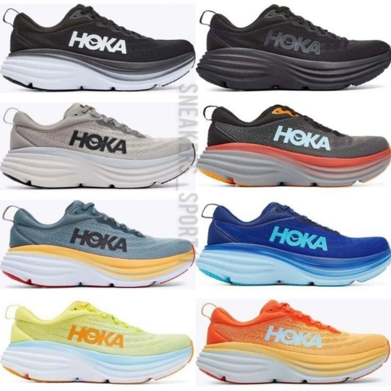 Giày Bóng Đá Hoka One Bondi 8 Màu Đen Cá Tính