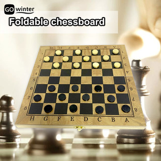 235cm Cờ vua cổ điển 3 trong 1 có thể gập lại bằng gỗ di động Backgammon Checkers Cờ vua miếng để làm quà tặng