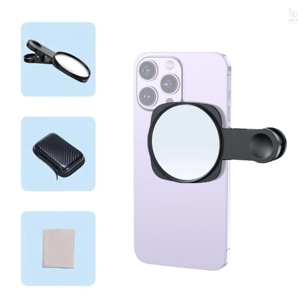 Gương Selfie Gương nhỏ gọn cho điện thoại Kẹp điện thoại đa năng Tương thích với iPhone 14 / 13 / 12 / 11 Samsung Photo Video Selfie Vlog Phụ kiện