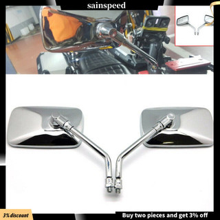 Ainspeed Gương Chiếu Hậu Xe Máy Đa Năng Hình Chữ Nhật Hợp Kim Nhôm Gương Chiếu Hậu Cho Xe Honda Retrovisor De Moto