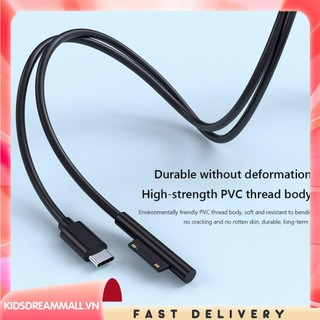 [Kidsdreammall.vn] Cáp sạc nhanh USB C PD cho Microsoft Surface Pro 7 6 5 4