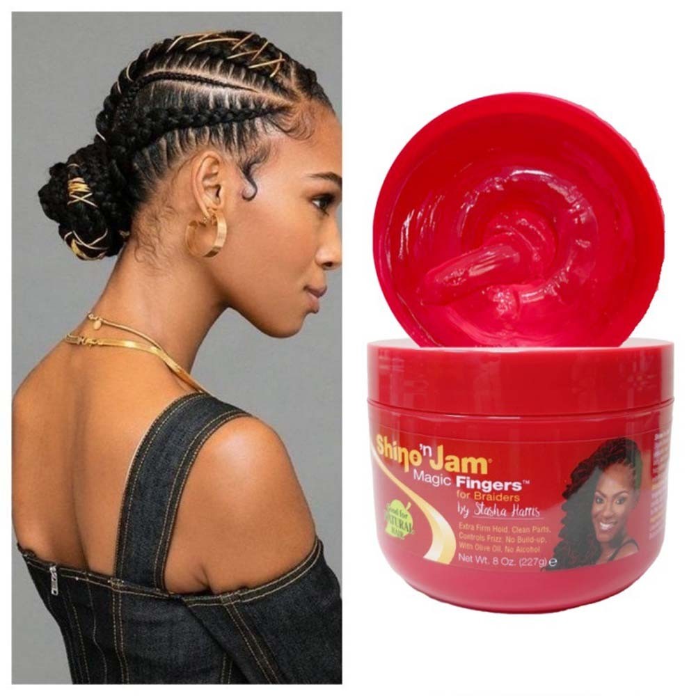 Shine N Jam AMPRO dirty braid gel braided hair wax firmly holds 227g