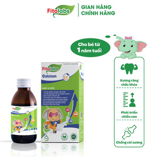 Canxi Hữu Cơ Cho Bé Calcium FITOLABS Giúp Xương Răng Chắc Khoẻ, Phát Triển Chiều Cao Cho Bé Từ 1 Tuổi Chai 120ml