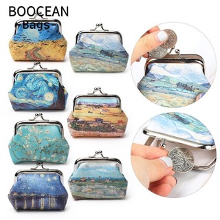 Boocean ví đựng tiền xu kẹp tiền thẻ tiền mặt ví nhỏ