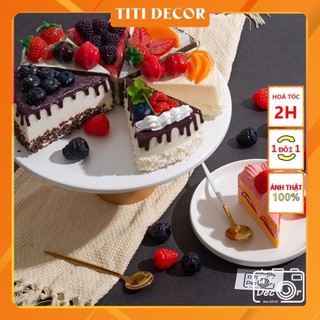 Miếng bánh ngọt 🛒FREESHIP🛒 Đạo cụ chụp ảnh cooking, trang trí căn bếp, mô hình bánh Gato - Titi Decor