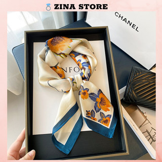 Khăn lụa vuông choàng cổ hàn quốc size 70x70