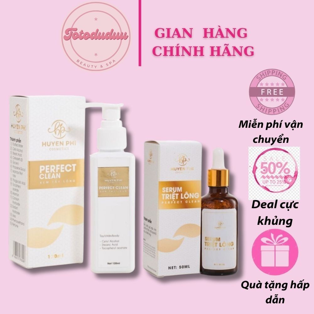 Combo Kem Tẩy Lông Huyền Phi Triệt Sạch Bất Chấp Các Loại Lông cheangb