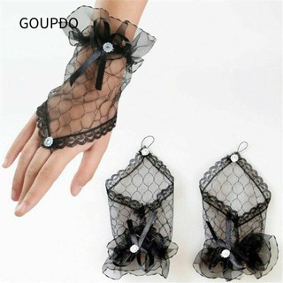 Goupdo găng tay ren nữ ngón anime cosplay găng tay