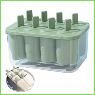 Khuôn làm kem máy làm kem tự chế khuôn popsicle 8 khoang dễ dàng phát hành ice popes maker có thể tái sử dụng popsicle smbvn