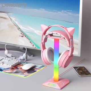 Carbon070 Giá đỡ tai nghe chơi game RGB cổng USB phong cách chuyên nghiệp với 10 chế độ chiếu sáng cho bàn làm việc