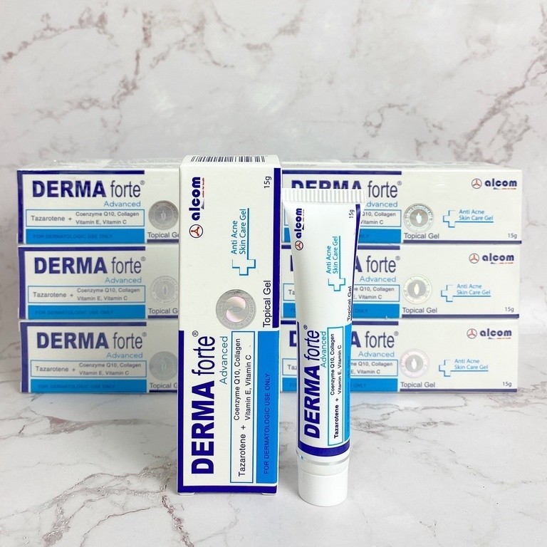 Derma Forte Gel 15g - Bản Advanced - Giúp Giảm Mụn Trứng Cá, Ẩn, Đầu Đen