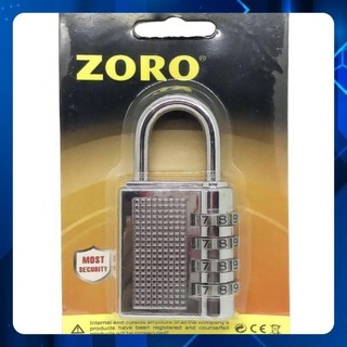 Ổ khóa số mật mã ZORO màu trắng 4 phân - thích hợp khóa tủ,cửa phòng trọ, ổ khóa mật khẩu 4 số bảo mật cao, nhỏ gọn