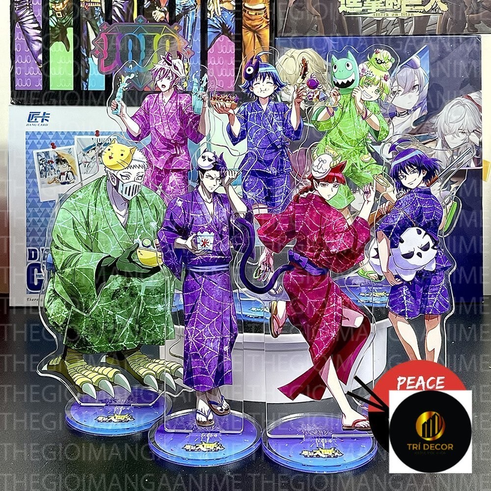 Mô hình standee IRUMA GIÁ ĐÁO ver LỄ HỘI Mairimashita Iruma-kun mica chibi arcylic anime trưng bày