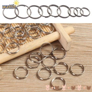 Bộ 50 khoen tròn làm móc khóa bằng hợp kim thép không gỉ bảo vệ môi trường dùng cho cắm trại ngoài trời