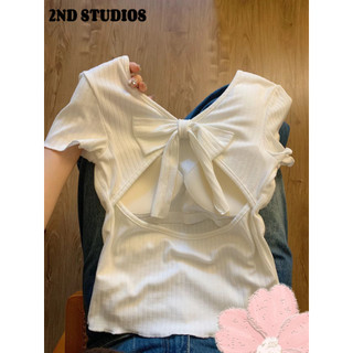 YURAN áo phông áo kiểu nữ croptop baby tee Xu hướng Casual Fashion Minimalist WCS2430RZK 13Z240328