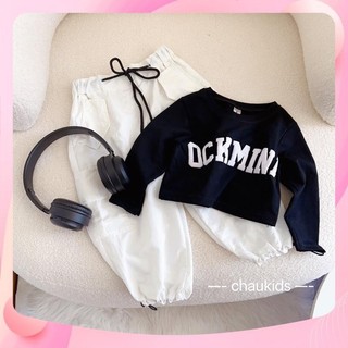 Xả Set áo mini quần jogger cho bé gái