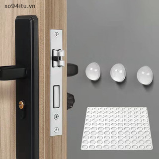 Xoitu 100 Chiếc Đệm Trong Suốt Miếng Lót Bảo Vệ Tự Dính Chặn Cửa Cao Su Giảm Chấn Đệm Tủ Ốp Lưng Nội Thất Silicon Miếng Lót VN
